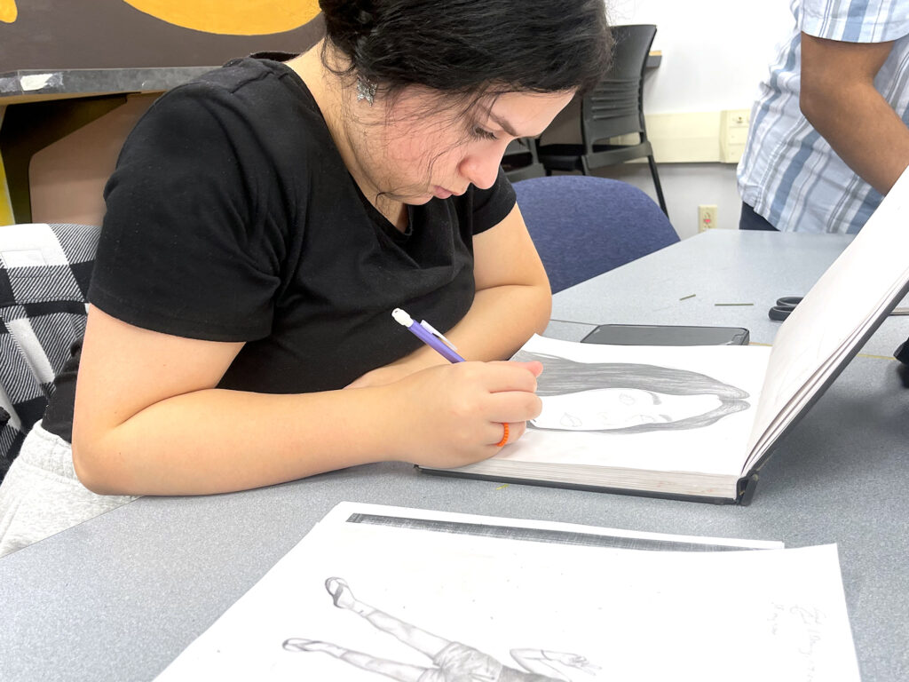 girl drawing