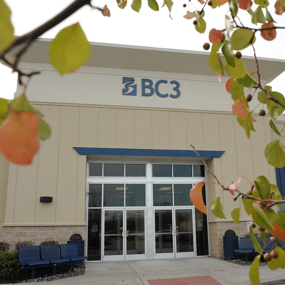 exterior of bc3 building at lawrence crossing