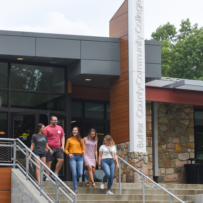 students exiting heaton